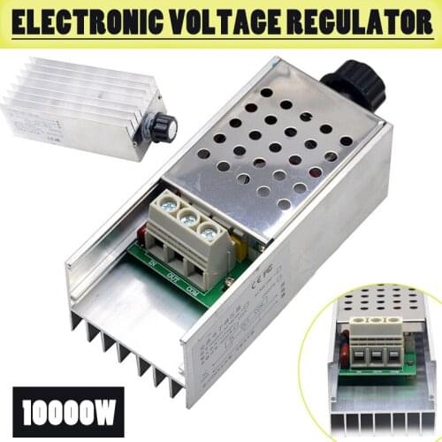 10000 W Electronic Voltage Regulator Dimmer Thermostat 0-220 V Motor Speed Controller Electrical Stabillizers Power Supplies