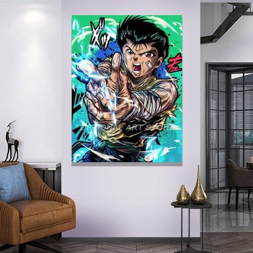 Yu Yu Hakusho Yusuke Urameshi Canvas Wall Art Poster Home Decor Painting Bedroom Study Living Room Decoration Prints Pictures