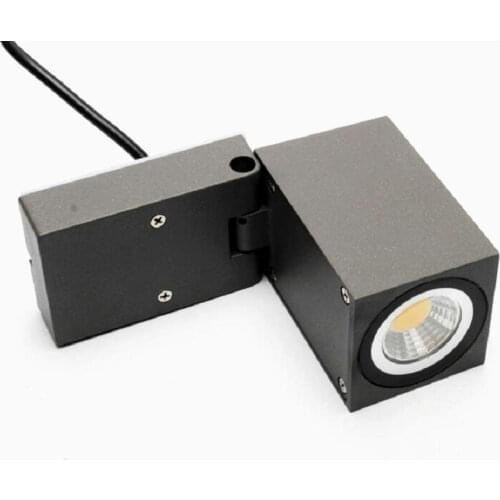 IP65 1head 7W COB LED Wall Lamps AC85V-265V Aluminum Decorate Wall Sconce bedroom LED Wall Light