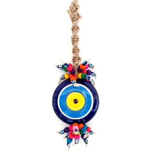 Ceramic Evil Eye Beaded Medium Size Door and Wall Ornament