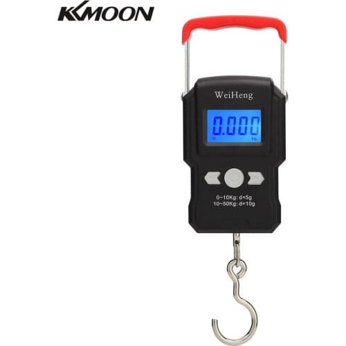 KKMOON 50Kg/5g Double Accuracy Mini LCD Digital Electronic Weighing Scale Portable Backlight Hanging Hook Scale