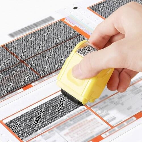 Privacy Secrecy Seal Stamps Roller Garbled Express Single Person Information Anti-leakage Eliminater