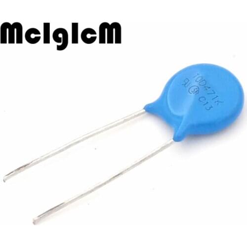 MCIGICM 1000pcs 10D271K 270V piezoresistor varistor tvr