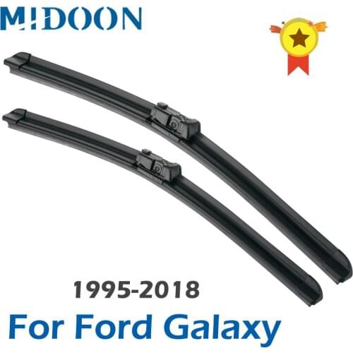 MIDOON Wiper Blades for Ford Galaxy Fit Side Pin / push button / pinch tab Model Year from 1995 to 2018