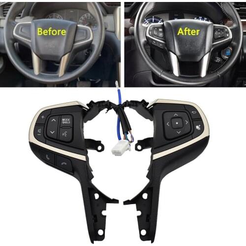Multi-function Steering Wheel Audio Control Cruise Control Buttons Switch For Toyota Innova 2015-2021