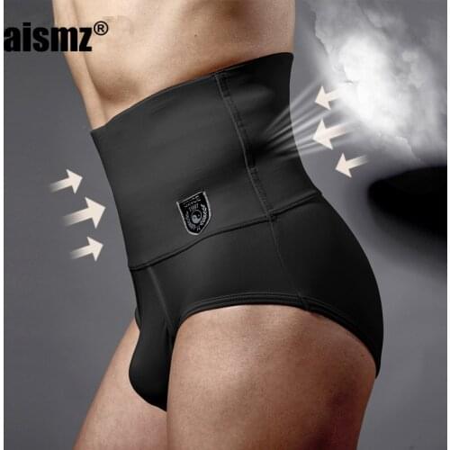Aismz Mens briefs Waist abdomen with a closed belly fat burning shapewear panty girdle male Slimming Underwear Body Shaper