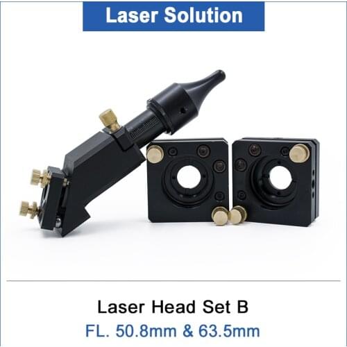 Laser Head Set B Laser Engraver 3Pcs Mirror 25mm +1Pcs ZnSe Lens Dia.20mm FL 50.8mm 63.5mm Convex Mirror For Engraving Machine