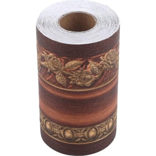 Wallpapers 3D Three-dimensional Floral Wallpaper Border Walls Roll Stereo Wall Stickers Living Room Home Decoration