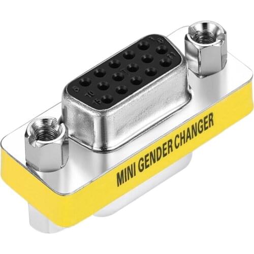 VGA to VGA Female to Female VGA HD15 Pin Gender Changer Convertor Adapter VGA HD15 Pin Gender Changer Convertor Adapter