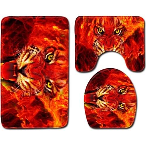 Various tiger patterns Floor mat Entrance door mat mat in the bathroom For bathroom Bathroom Bath mat bathroom products bath mat
