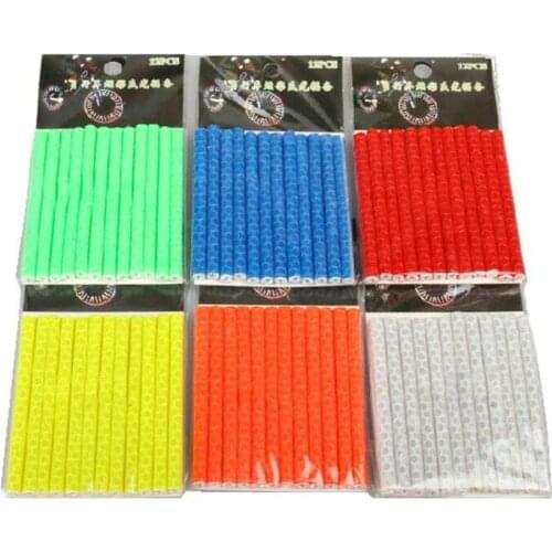 Bicycle Spoke Reflective Strips Wheel Mountain Road Bike Cycle Cycling Accessories ABS Length 75mm Spokes Protector