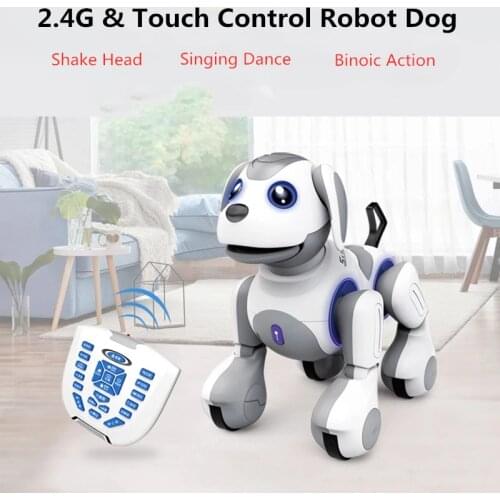 High Simulation Pet Dog Can Singing Dancing Walking Shake Head Playing with Kid Intelligent Animal Touch Sensor Control Dog Gift