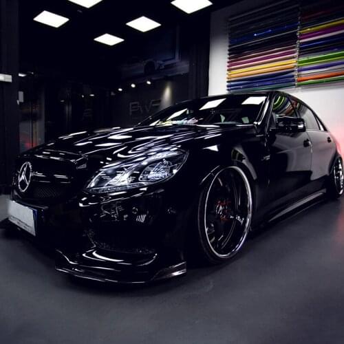 TSAUTOP Car Vinyl Wraps Super Glossy Gloss Black Vinyl Car Wrap