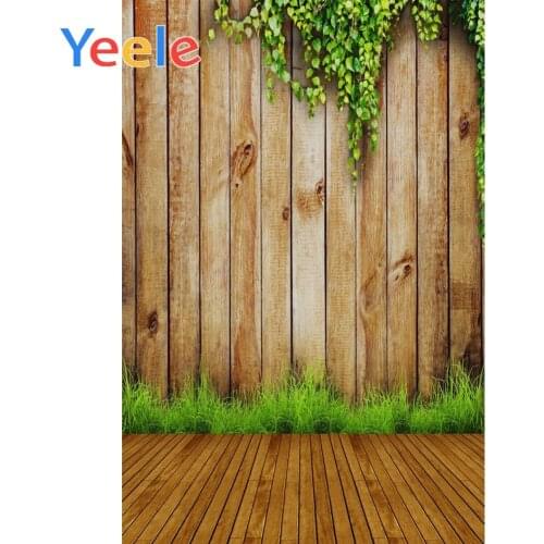 Yeele Green Vines Wooden Boards Planks Baby Newborn Photography Backgrounds Vinyl Custom Portrait Backdrops For Photo Studio