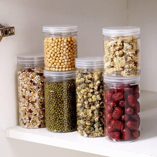 1pc Storage Boxes Home Sealed Cans Grains Storage Box Kitchen Food Storage Boxes Home Snacks Candy Containers Organizer 2021
