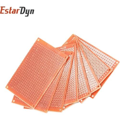 10Pcs 5*7cm pcb Prototype Paper Copper PCB 5*7 Universal Experiment Matrix Circuit Board 5x7cm