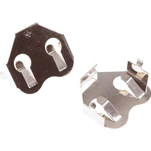 10pcs CR1612 CR1616 Battery Holder Button Cell Retainer Coin Cell CR1620 CR1632 Battery Connector Cross MPD BK-869 Through Holes