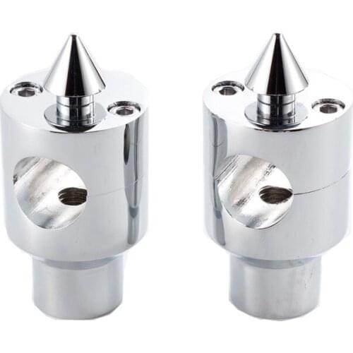2pcs 1" 25mm Chrome HandleBar Risers Motorcycle For Honda Shadow Aero 750 Kawasaki Vulcan Scooter Offroad Cruiser Chopper