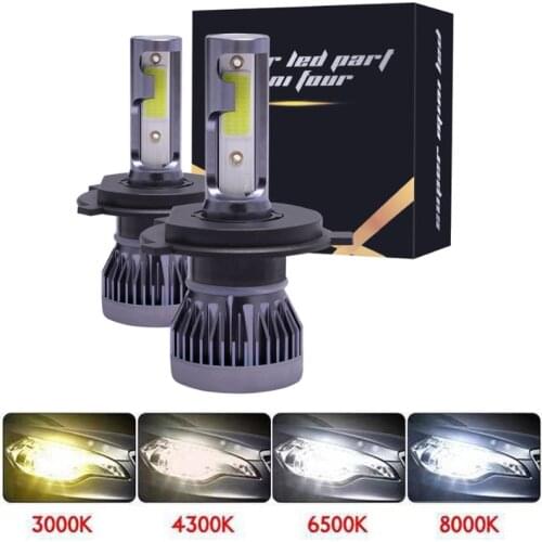 2PCS Car Headlight Mini Lamp H7 LED Bulbs H4 LED H1 H7 H8 H11 Headlamps Kit 9005 HB3 9006 HB4 For Auto 12V LED Lamp 80W 12000LM