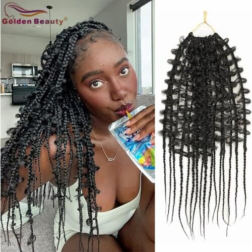 22inch Box Butterfly Twist Braids Synthetic Crochet Braiding Hair 3X Senegalese Braid Hair Extensions Box Braids For Women