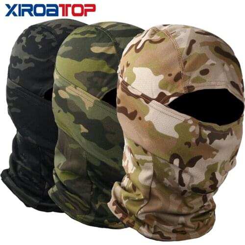 Men Women Military Camouflage Balaclava Full Face Wargame Cycling Hunting Army Bike Military Helmet Liner Tactical Airsoft Cap