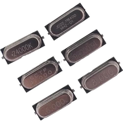 Free shipping 10PCS HC-49S 49S 4/6/8/12/16/20/24/11.0592M SMD Passive crystal