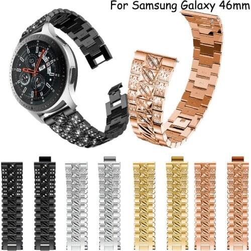 22mm Bracelet for Samsung Galaxy watch 46mm high quality stainless steel wristband strap metal band for Samsung Gear S3 Frontier