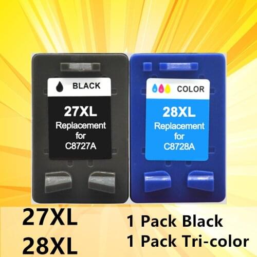 27XL 28XL C8727A Ink Cartridge Replacement For hp 27 28 XL for hp Deskjet 450 450CI 5550 3420 3520 3550 3650 3740 3845 PRINTER