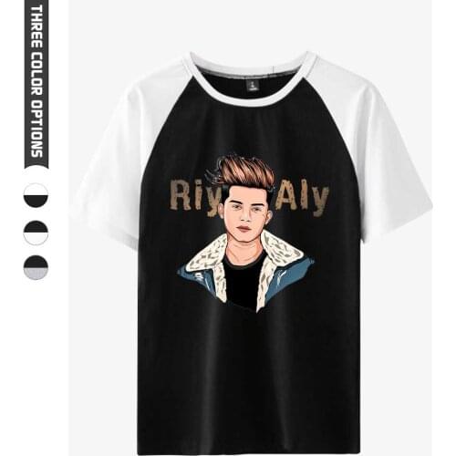Riyaz Aly Men Women T-shirt Tops Patchwork Tshirt Fitted Soft Tee Shirt Clothes Fashion O-Neck Cotton T-Shirt Hip-Hop Casual Tee