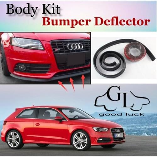 Bumper Lip Lips For Audi A3 S3 RS3 1996~2015 / Car Lip Shop Spoiler For Car Tuning / TOPGEAR Recommend Body Kit + Strip