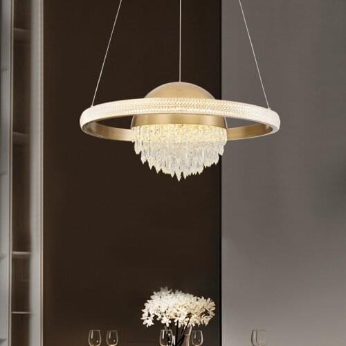 Crystal Chandelier Living Room Lamps Light Luxury Style Simple Art Dining Room Dining Room Study Chandelier Lighting Modern