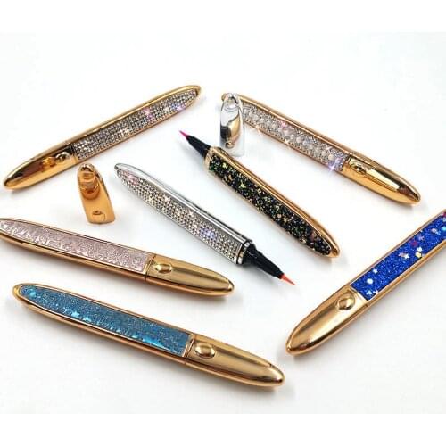 New viscous eyeliner star diamond one stroke multi-purpose false eyelashes glue-free magic eyeliner self-adhesive