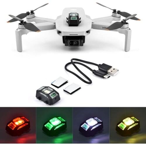 New Drone Night Flight Light Arm Strobe Signal Lamp Indicator Warning Flashing Light Kit for DJI FPV FPV AIR2 Mini2 Accessories