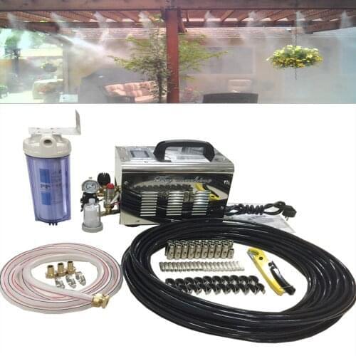 1L/min 220V 60Bar high pressure portable fog machine for patio mist system greenhouse humidifier fine fog aeroponic misting M074