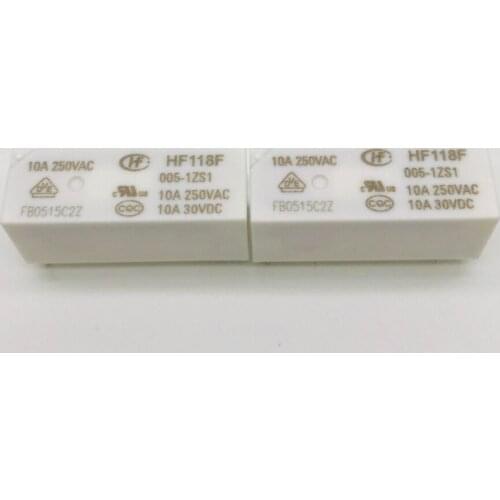 HF118F-005-1ZS1 5VDC 10A 250VAC relays
