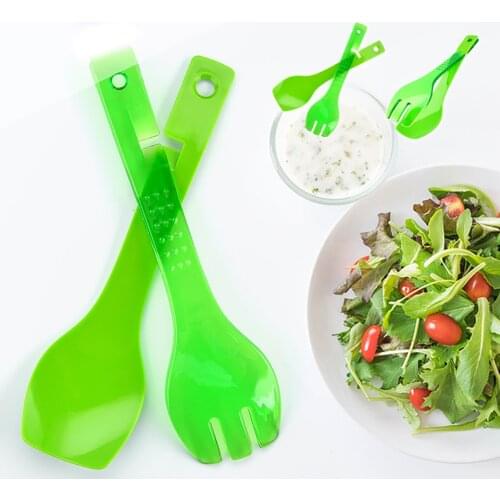 Removable Salad Tong Plastic Kitchen Tongs Silicone Non-slip Cooking Clip Clamp BBQ Salad Tools Grill Kitchen Accessories