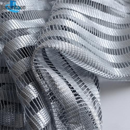 New Simple Generous Mesh Fabric Grey Tulle Curtains For Living Room Bedroom Screen Balcony Sheer Home Textile