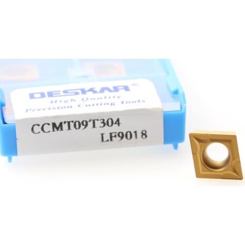 10PCS CCMT060204 DESKAR Carbide Inserts CCMT09T304 CCMT09T308 CCMT060208 LF9018 Turning Tools Internal Lathe Blades For Steel