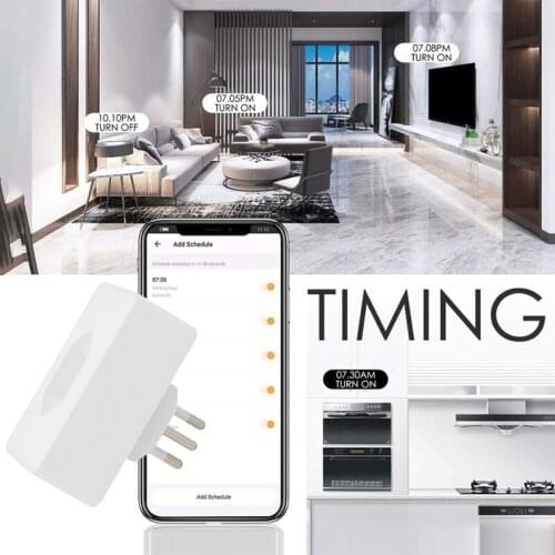 1 Pcs Tuya Wifi Smart Socket Brazil Plug 10/16A tuya/smart life APP Remote Control Voice Control Work With Alexa Google Home
