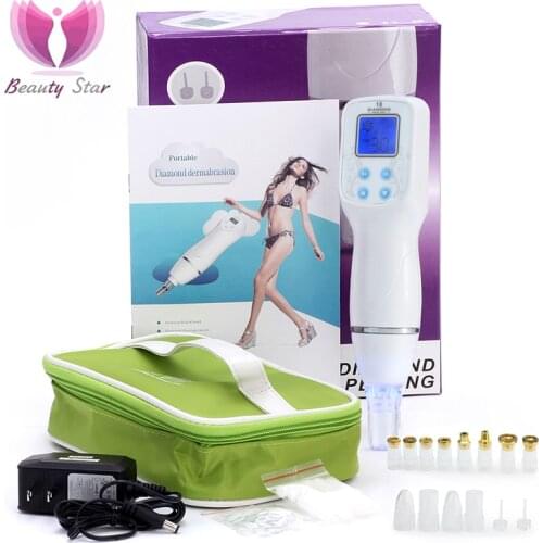 Beauty Star Blackhead Removal Machine Microdermabrasion Vacuum Blackhead Pore Cleaner Dermabrasion Diamond Peeling Massager
