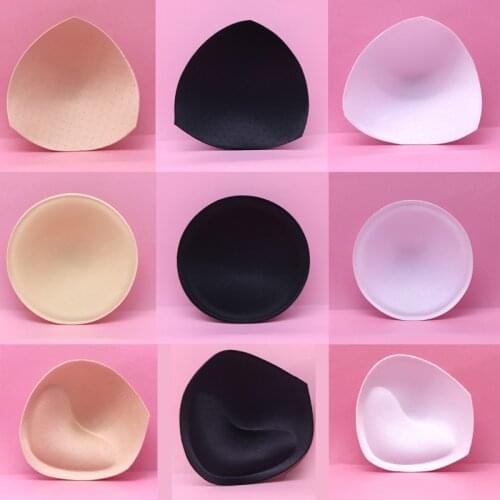 1/2pair Thick Sponge Bra Pads for Women Swimsuit Breast Push Up Breast Enhancer Removeable Bra Pads Inserts Cups Bra Accessories