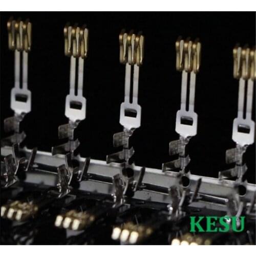 High quality 3.08mm SATA Type Connector Terminal Double Needle terminals Pin Half Gold plated Free Shipping
