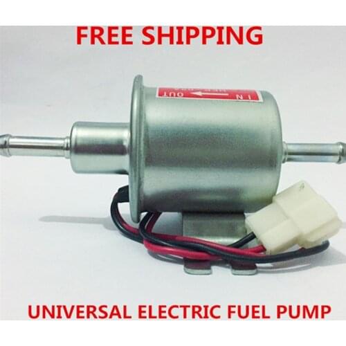 High quality universal diesel petrol gasoline electric fuel pump HEP-02A 12V low pressure fuel pump carburetor motorcycle ATV