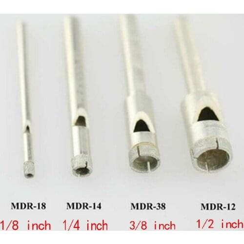 High Precision Diamond Core Drill For Stained Glass Drilling Stainless Steel 4 Sizes Choice 10PCs / lot Tracked Free Shipping