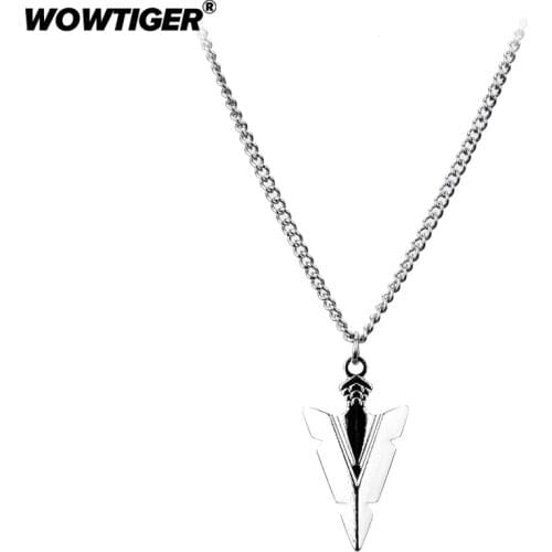 WOWTIGER New Punk Pendant Stainless Steel Link Chain men Necklaces for Women collares choker Jewelry gift