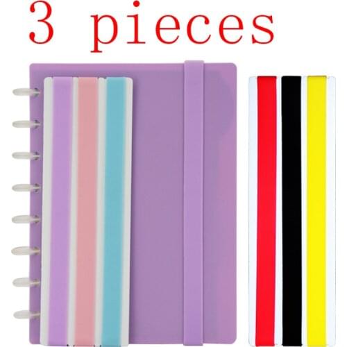 Environmental Protection Silicon Band for Notebook Multi-function Strap Color Silicone Notepad Strap Candy Color Book Tie Rope