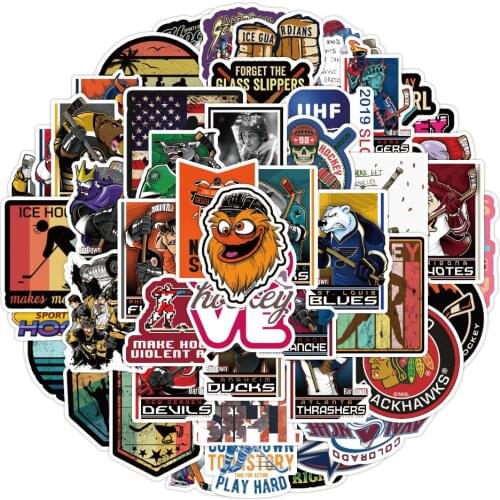 10/30/50pcs Hockey Cool Graffiti Stickers For Kids Laptop Luggage Phone Moto Fridge Skateboard DIY Sticker Decals Waterproof Toy