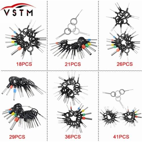 3/11/18/21/26/29pcs Car Terminal Removal Electrical Wiring Crimp Connector Pin Extractor Kit Car Electrico Repair Hand Tools