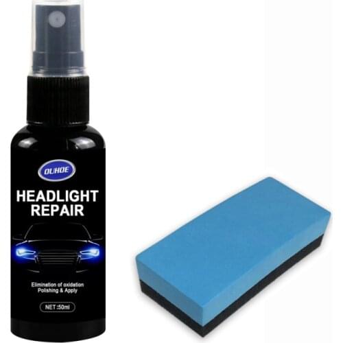 50ml Car Headlight Repair Agent Headlight Restoration Oxidation Liquid Kit 50ML Headlight Polishing Anti-scratch Maintenance