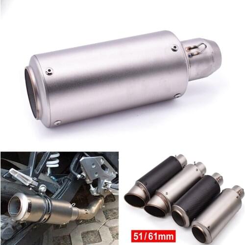 Universal 51mm 61mm Motorcycle pipe exhaust with DB killer Exhaust Pipe Muffler For BMW S1000XR s1000r gs 1200 F650GS F700GS
